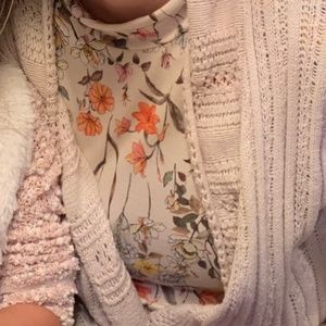 Loving People Long sleeve, fitted, long stretchy Floral dress